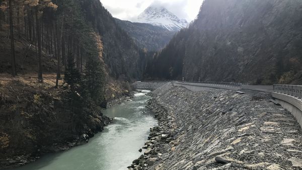 Wasserkraftwerk im Oberen Inntal 