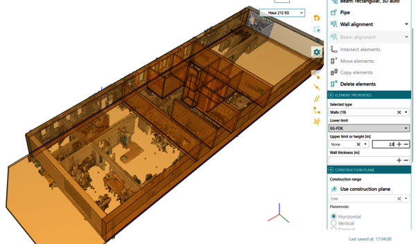 Optimiert in Version 2025.1 wurde die gleichzeitige Bearbeitung von mehreren Elementen bzw. deren Eigenschaften.