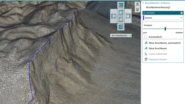 Neu: Das Erfassen, Bearbeiten und Exportieren von Geländekanten aus dichten Punktwolken