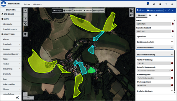 rmDATA Smart Infra: Baulandmobilisierung