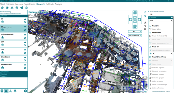 Erste Erfahrungen mit 3DWorx sammelte das Vermessungsbüro GeoSystem mit dem Innenraumscan eines Gebäudes.