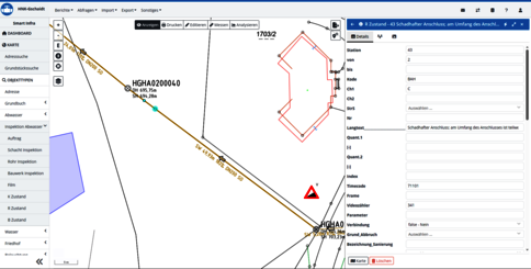 Rohr-Zustände direkt in der Karte abrufen