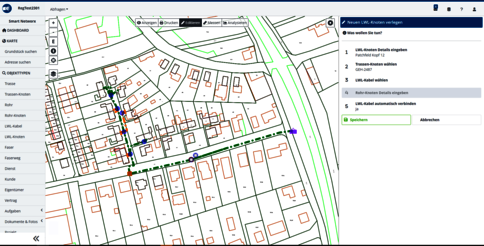 Neuer Befehl zum Verlegen von LWL-Knoten in rmDATA Smart Networx