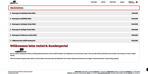 Das neue rmDATA Kundenportal