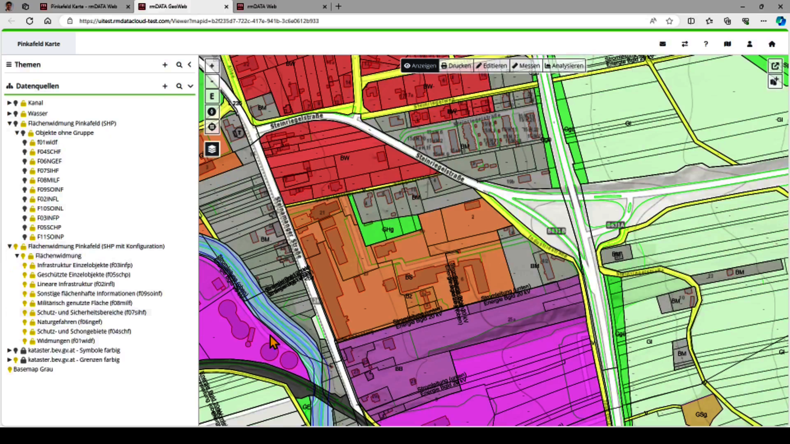 Geoweb Section rmDATA GeoWeb: Neuerungen für Shape-Dateien