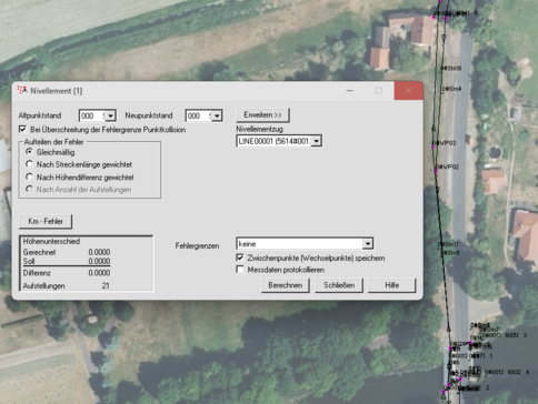 Nivellementzüge können nun in rmGEO grafisch dargestellt werden.