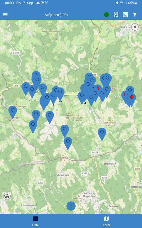 Checkliste für Wartung und Instandhaltung in rmDATA Mobile